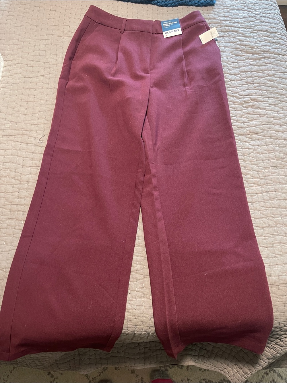 Old Navy Womens' Burgundy Wide-Leg Trousers